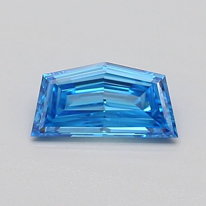 Pentagonal Fancy Vivid Blue Lab-grown Diamond 0.56ct VS1 loose diamond