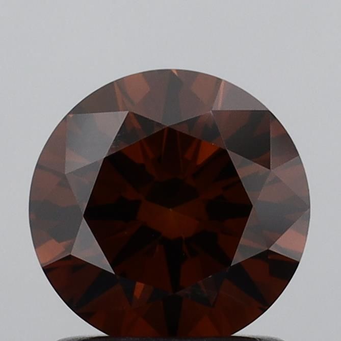 Round Fancy Deep Orange Lab-grown Diamond 1.07ct VVS2 loose diamond