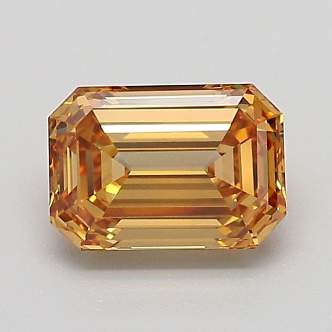 Emerald Fancy Light Yellowish Brown Lab-grown Diamond 1.04ct VVS2 loose diamond