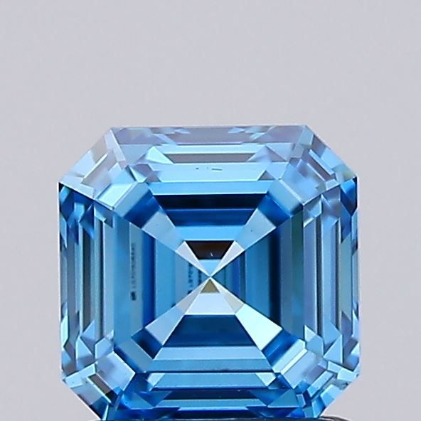 Asscher Fancy Vivid Blue Lab-grown Diamond 1.01ct VS2 loose diamond