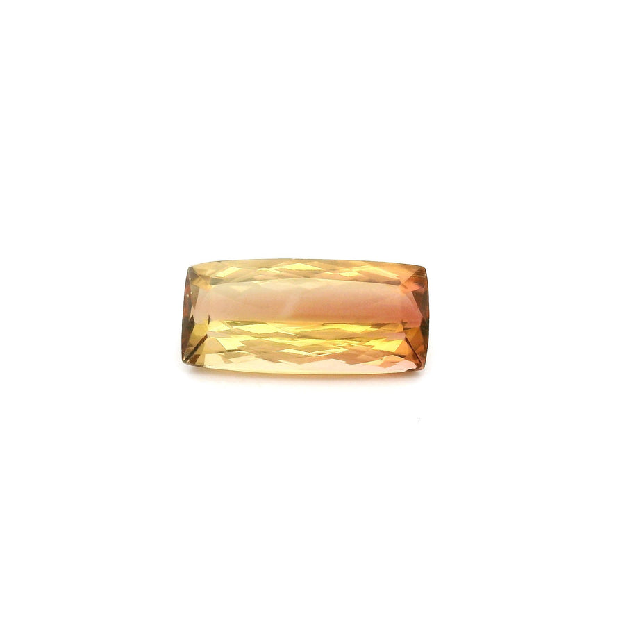 Cushion Bi_color Tourmaline 1.41ct loose gemstone