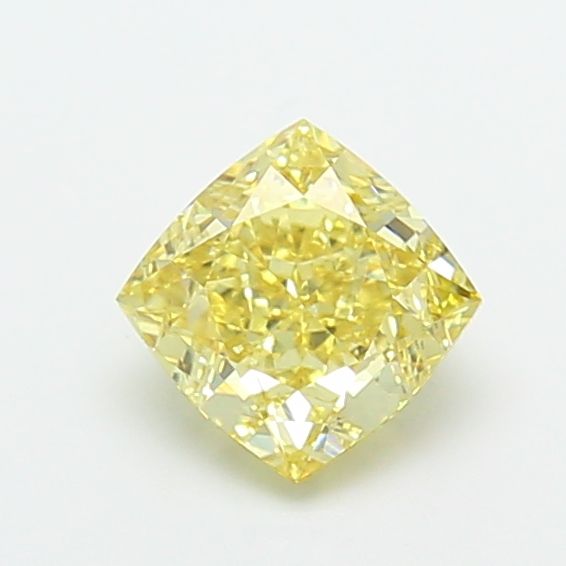 Cushion Fancy Intense Yellow Lab-grown Diamond 1.52ct VVS2 loose diamond