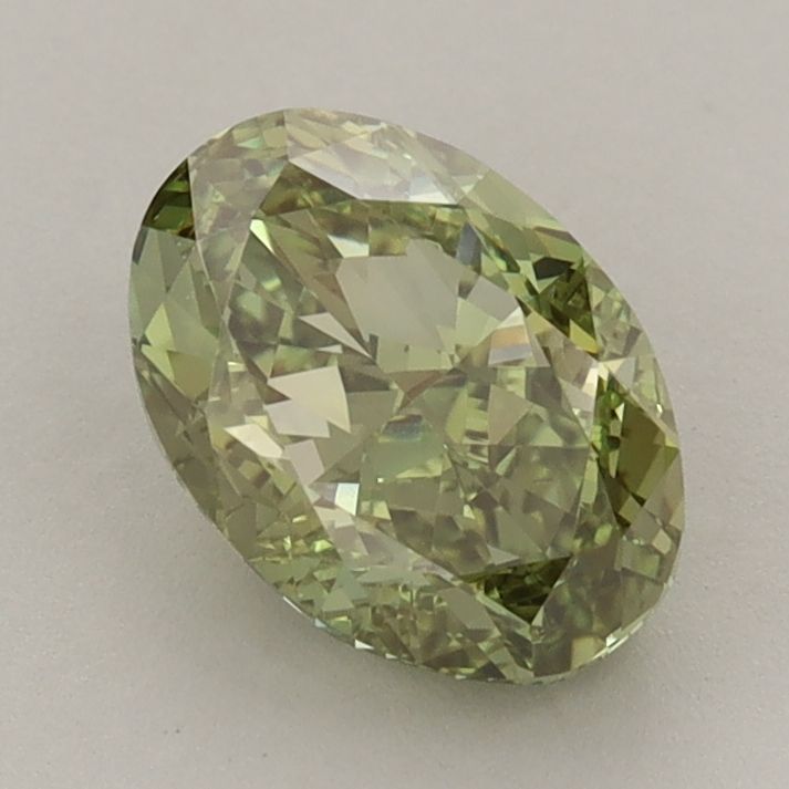 Oval Fancy Vivid Green Lab-grown Diamond 1.57ct VS2 loose diamond
