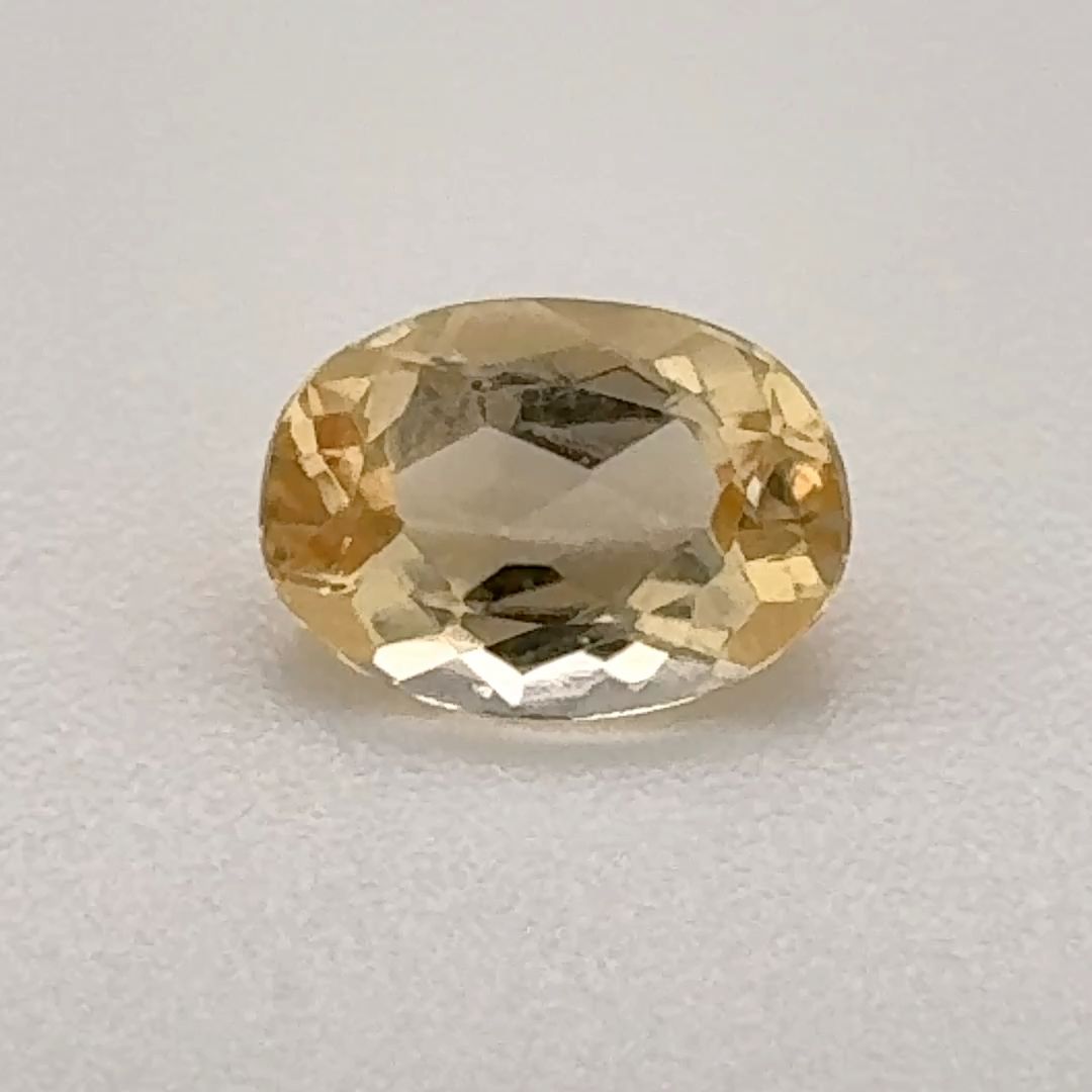 Oval Yellow Topaz 0.66ct loose gemstone
