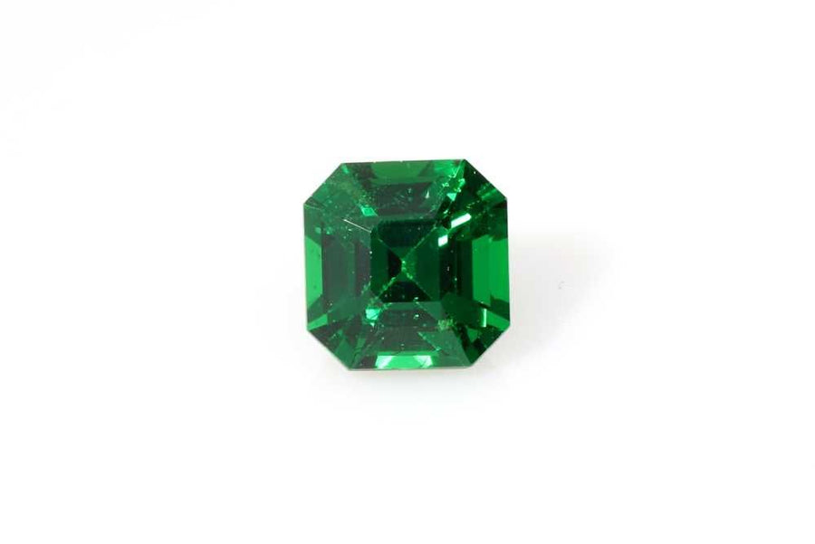 Asscher Green Garnet 1.19ct loose gemstone