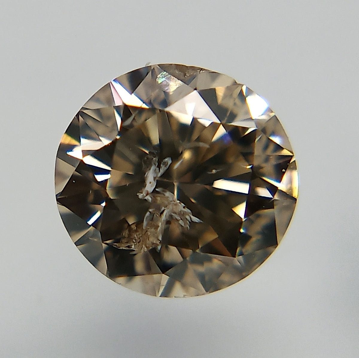 Round Light Brown Natural Diamond 0.5ct I2 loose diamond