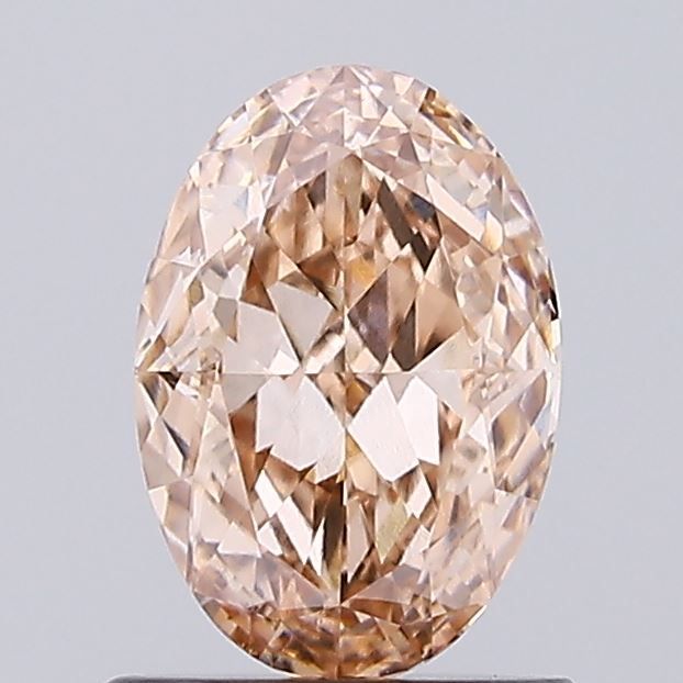 Oval Fancy Light Brown Lab-grown Diamond 1.09ct VVS2 loose diamond
