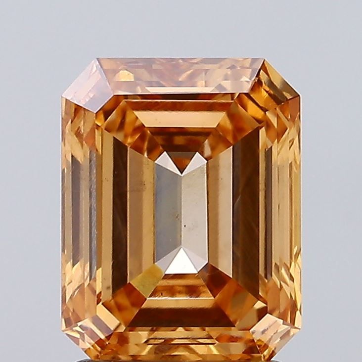 Emerald Fancy Yellowish Brown Lab-grown Diamond 1.83ct VS1 loose diamond