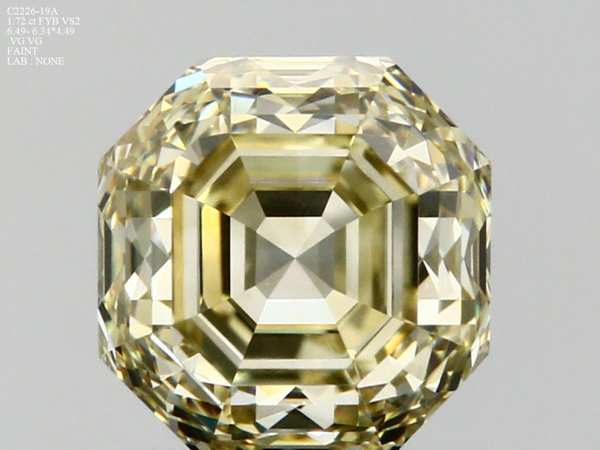 Asscher Fancy Brown Natural Diamond 1.72ct VS2 loose diamond