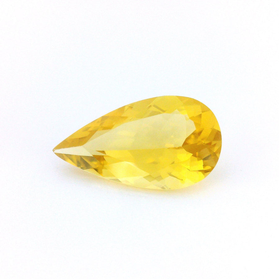 Pear Yellow Heliodor 3.19ct loose gemstone