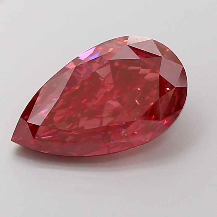 Pear Fancy Vivid Red Lab-grown Diamond 7.04ct VS2 loose diamond