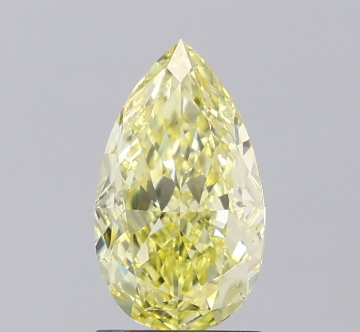 Pear Fancy Intense Yellow Lab-grown Diamond 1.71ct VVS2 loose diamond