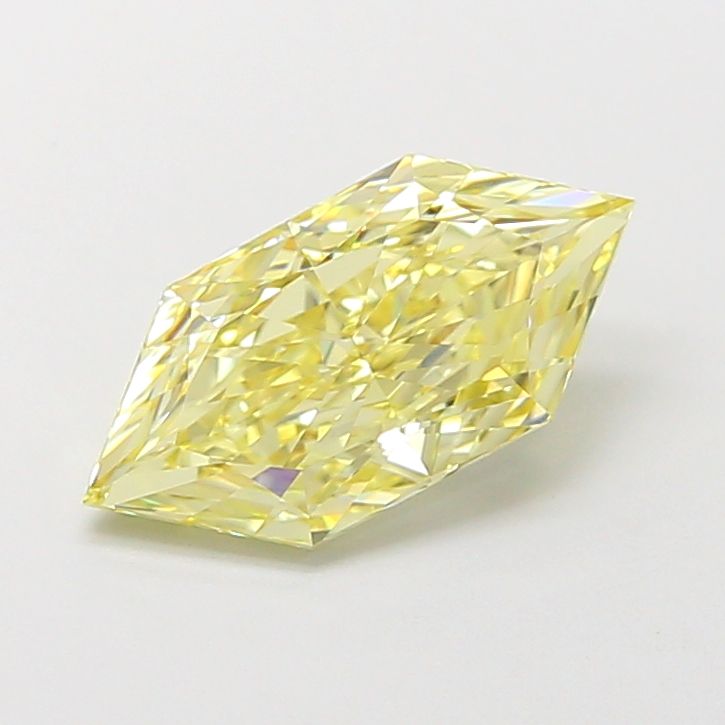 Hexagonal Fancy Intense Yellow Lab-grown Diamond 2.03ct VVS2 loose diamond