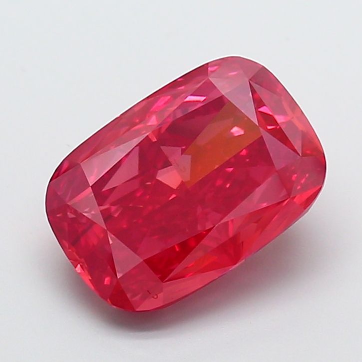 Cushion Fancy Vivid Red Lab-grown Diamond 7.09ct VS2 loose diamond