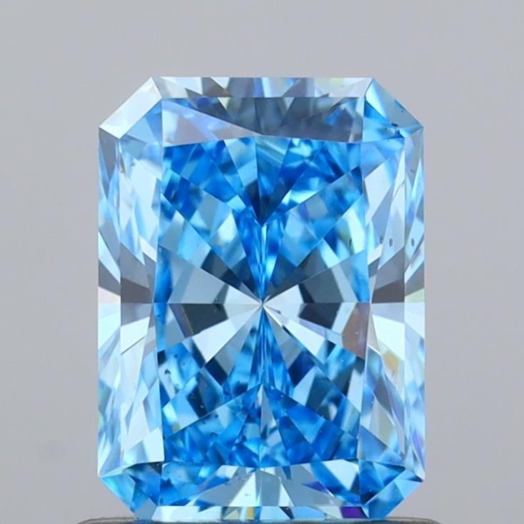 Radiant Fancy Vivid Blue Lab-grown Diamond 1.02ct VS2 loose diamond