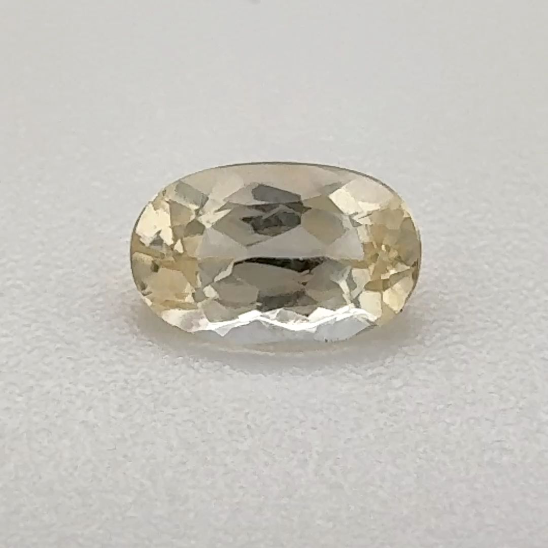 Oval Yellow Topaz 0.51ct loose gemstone