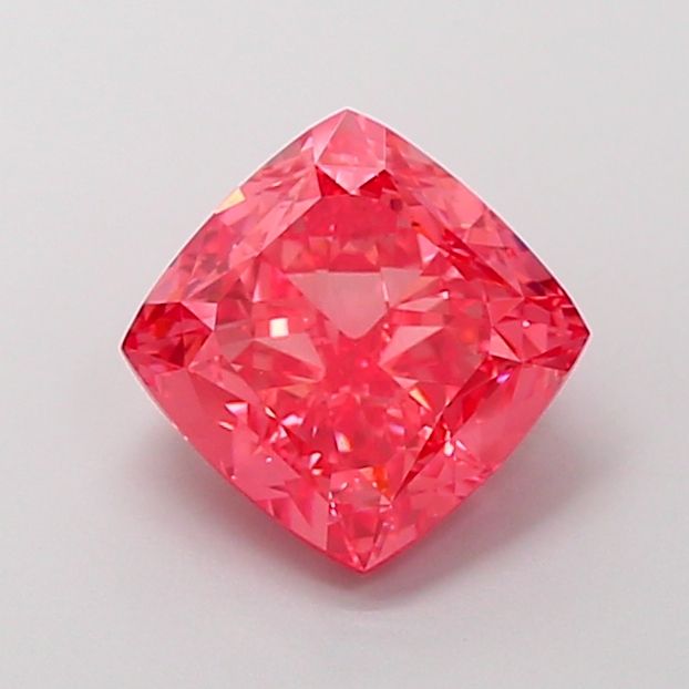 Cushion Fancy Vivid Red Lab-grown Diamond 3.01ct VVS2 loose diamond