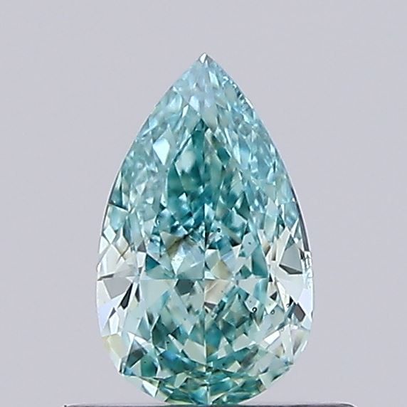 Pear Fancy Vivid Green Lab-grown Diamond 0.47ct VS2 loose diamond