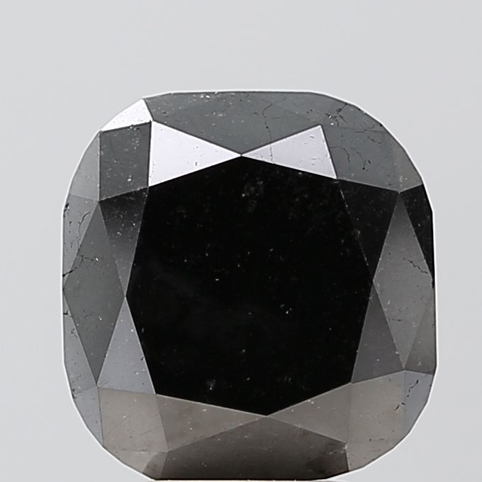 Cushion Black Natural Diamond 5.81ct VS1 loose diamond