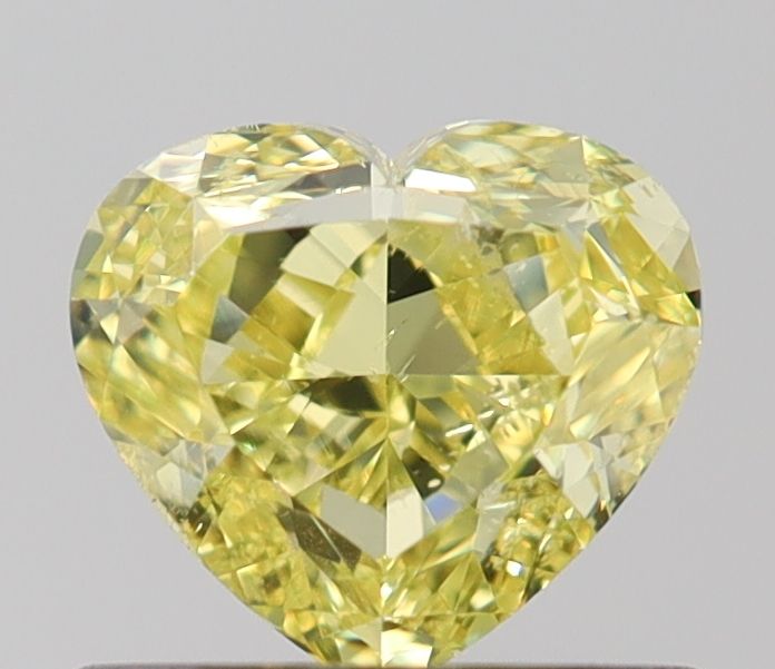 Heart Fancy Intense Yellow Natural Diamond 1.01ct SI2 loose diamond