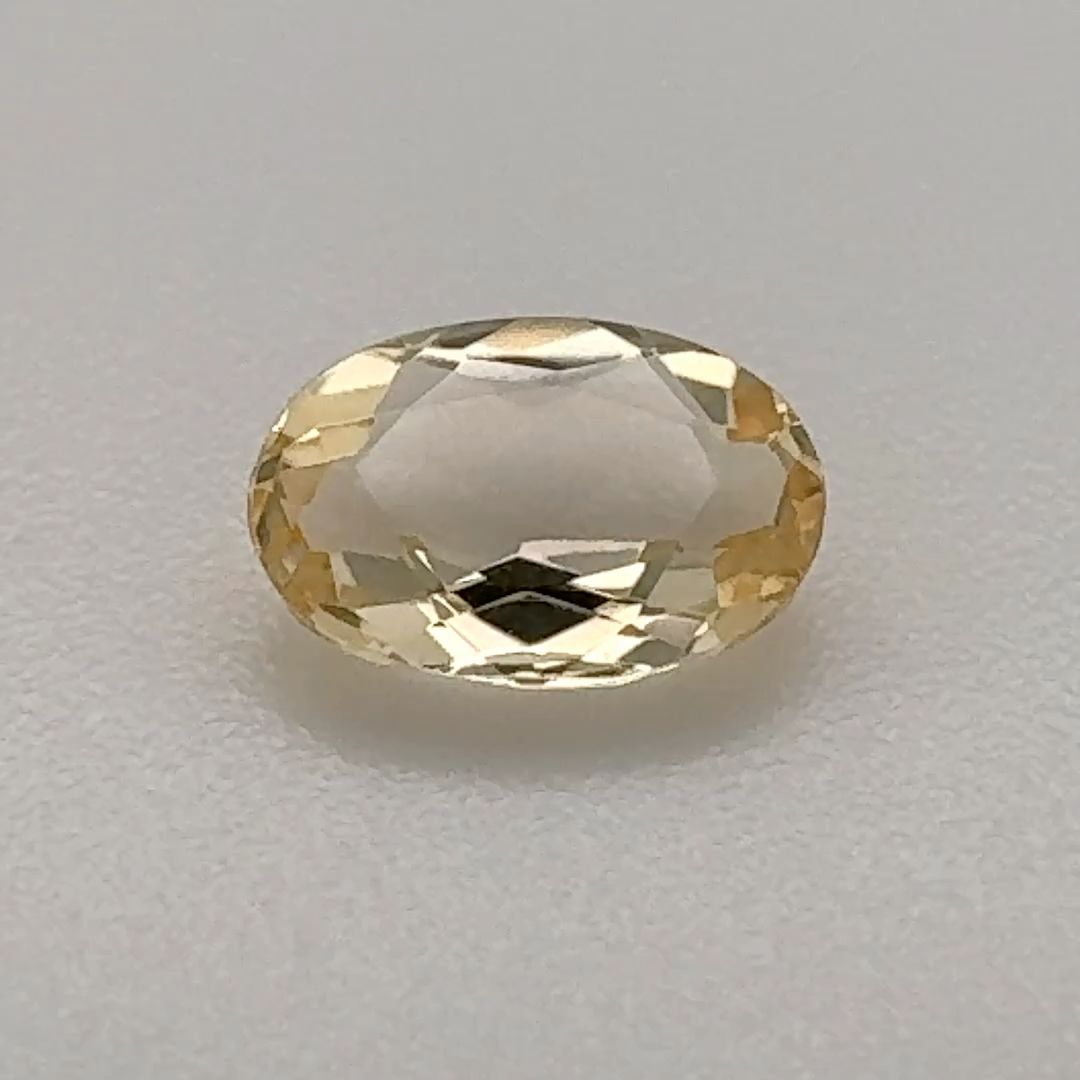 Oval Yellow Topaz 0.55ct loose gemstone