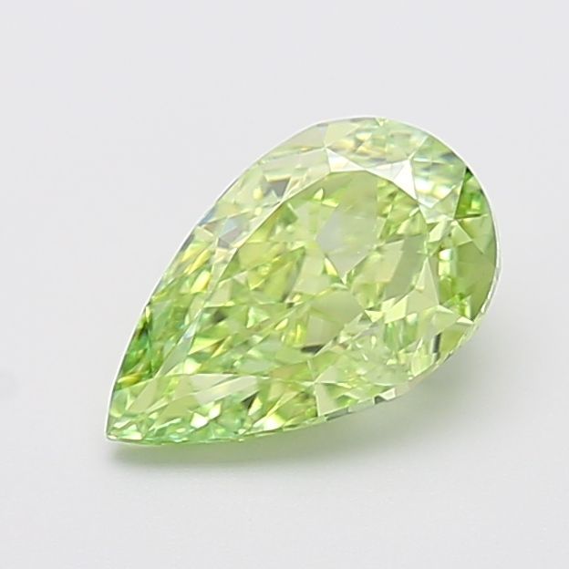 Pear Fancy Vivid Green Lab-grown Diamond 2ct VVS2 loose diamond