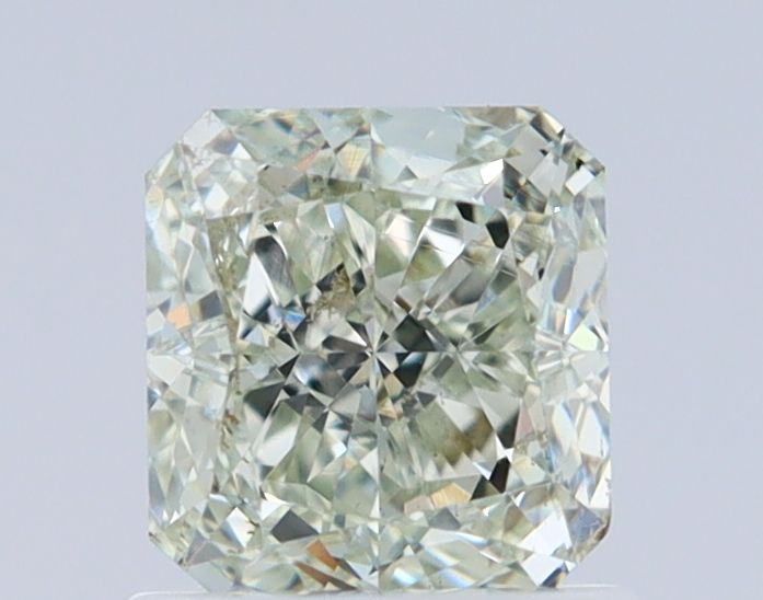 Radiant Fancy Light Grayish Yellowish Green Natural Diamond 1.03ct VS2 loose diamond