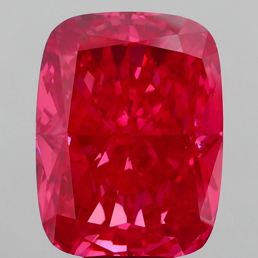 Cushion Fancy Vivid Red Lab-grown Diamond 8.04ct VS1 loose diamond