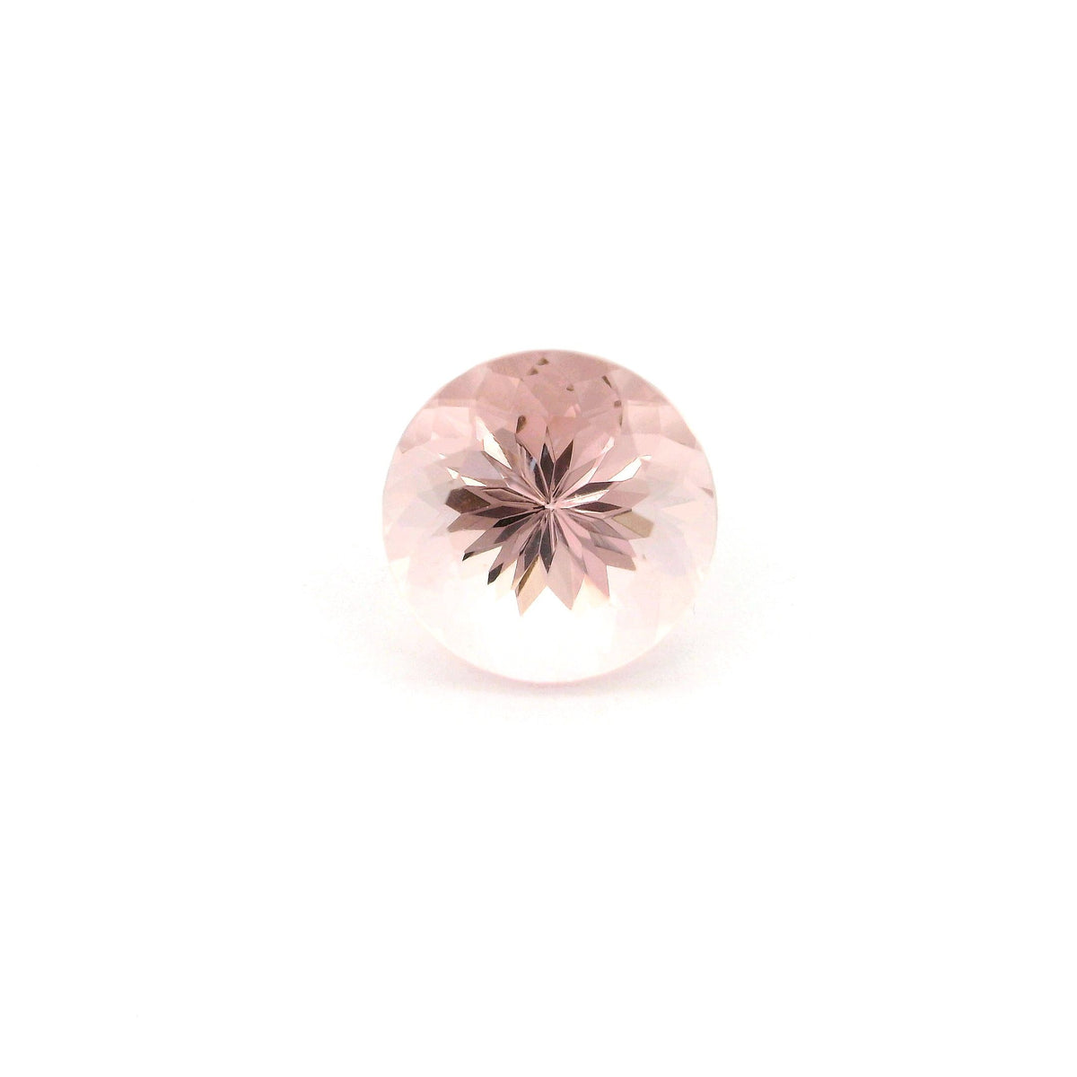 Round Pink Morganite 2.76ct loose gemstone