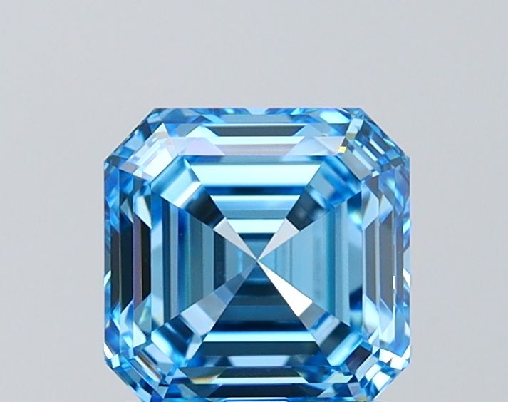 Asscher Fancy Vivid Blue Lab-grown Diamond 1.54ct VS1 loose diamond