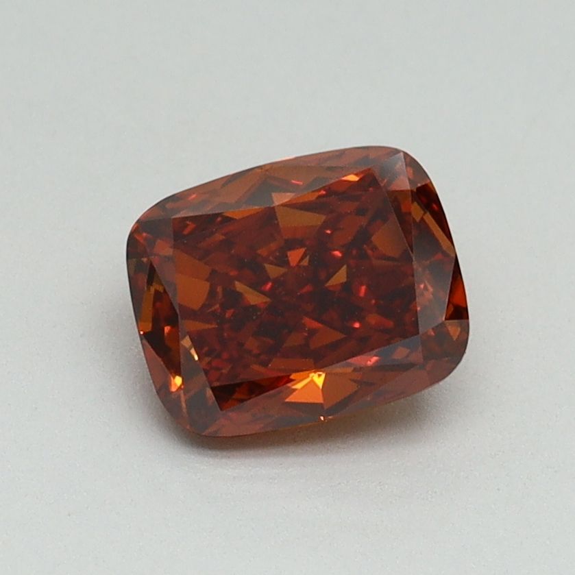 Cushion Fancy Intense Orange Lab-grown Diamond 1ct VS1 loose diamond