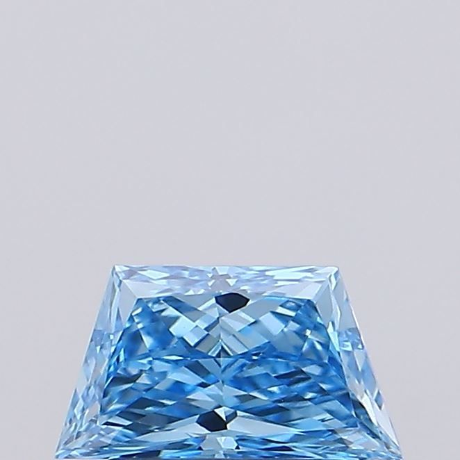 Trapezoid Fancy Vivid Blue Lab-grown Diamond 0.9ct VVS2 loose diamond