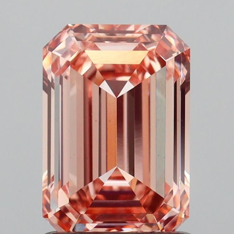 Emerald Fancy Intense Pink Lab-grown Diamond 1.36ct VS1 loose diamond
