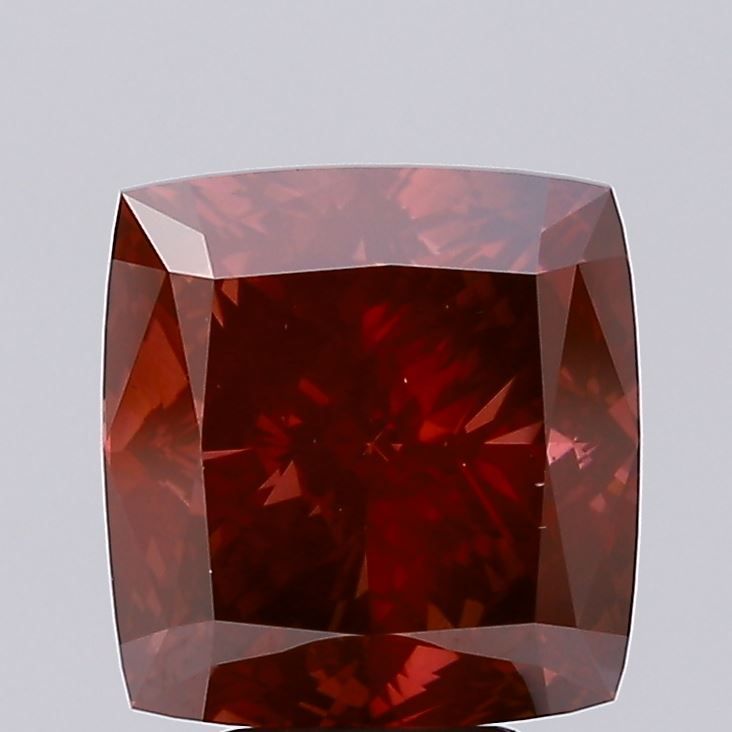 Cushion Fancy Vivid Red Lab-grown Diamond 5.34ct VS2 loose diamond
