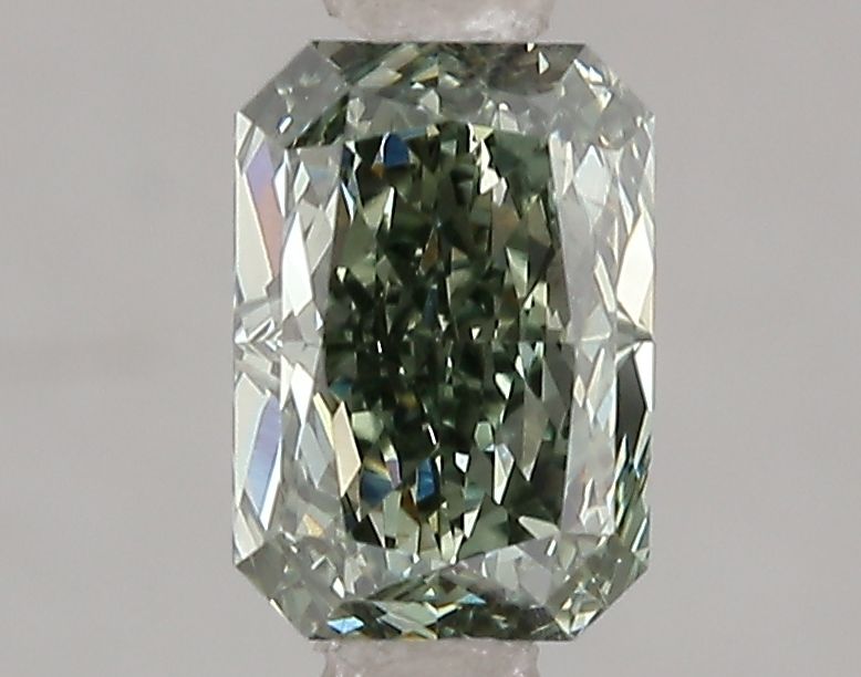 Radiant Fancy Vivid Green Lab-grown Diamond 1.06ct VS1 loose diamond