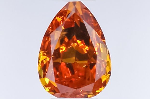Pear Fancy Deep Yellowish Orange Natural Diamond 0.27ct loose diamond