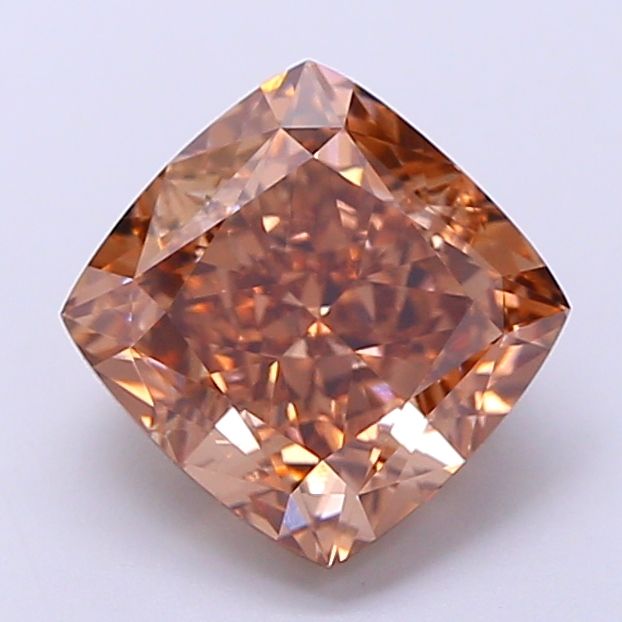 Cushion Fancy Brown Lab-grown Diamond 2.52ct VVS2 loose diamond