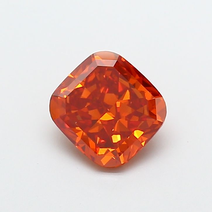 Cushion Fancy Vivid Orange Lab-grown Diamond 2.04ct VS1 loose diamond