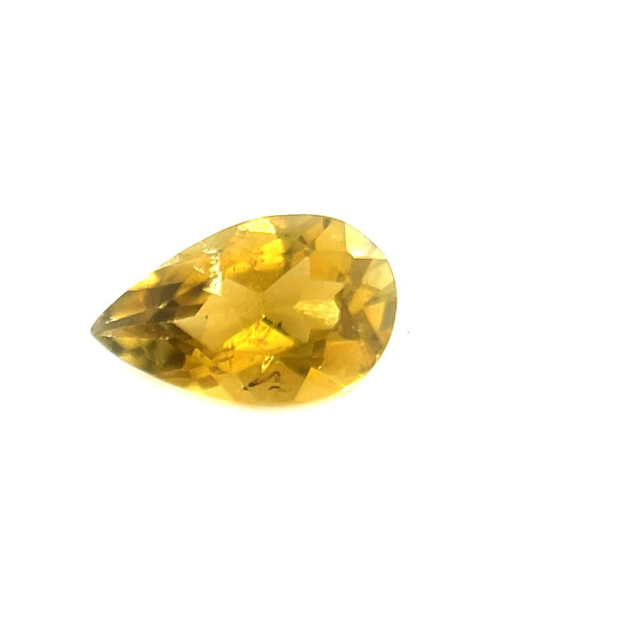 Pear Yellow Tourmaline 0.63ct loose gemstone