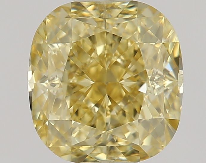 Cushion Fancy Yellow Natural Diamond 0.7ct VS1 loose diamond
