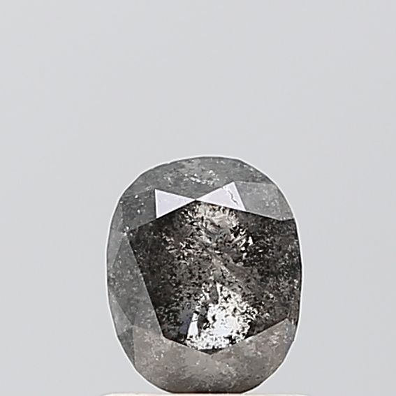 Oval Salt And Pepper Natural Diamond 0.81ct VS2 loose diamond