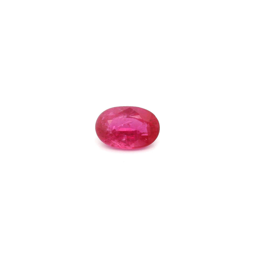 Oval Red Ruby 0.76ct loose gemstone