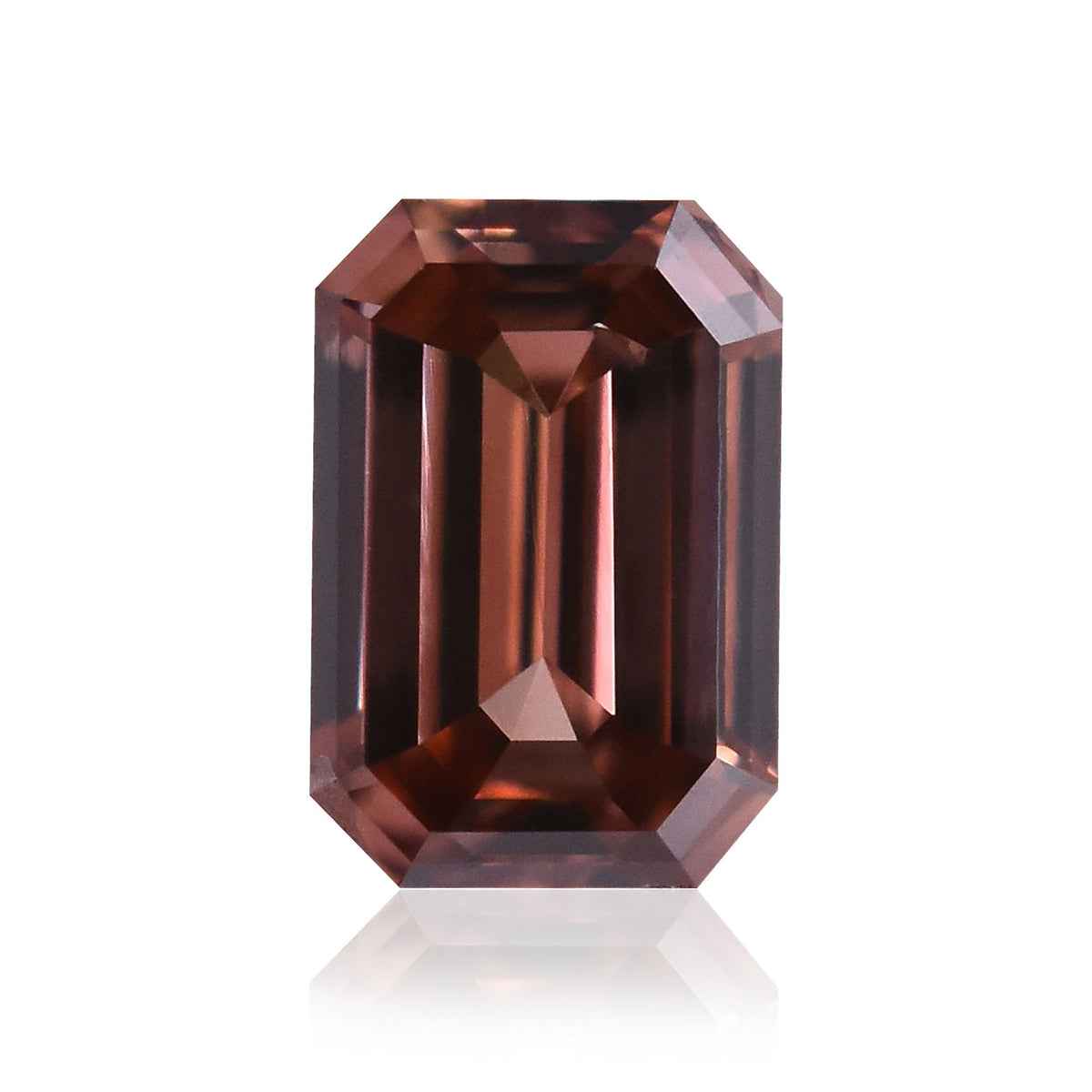 Emerald Fancy Deep Brown Pink Natural Diamond 0.2ct SI2 loose diamond