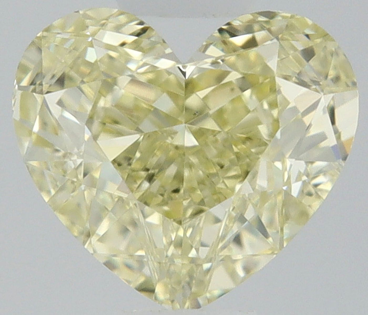 Heart Fancy Light Yellow Natural Diamond 0.5ct VS1 loose diamond