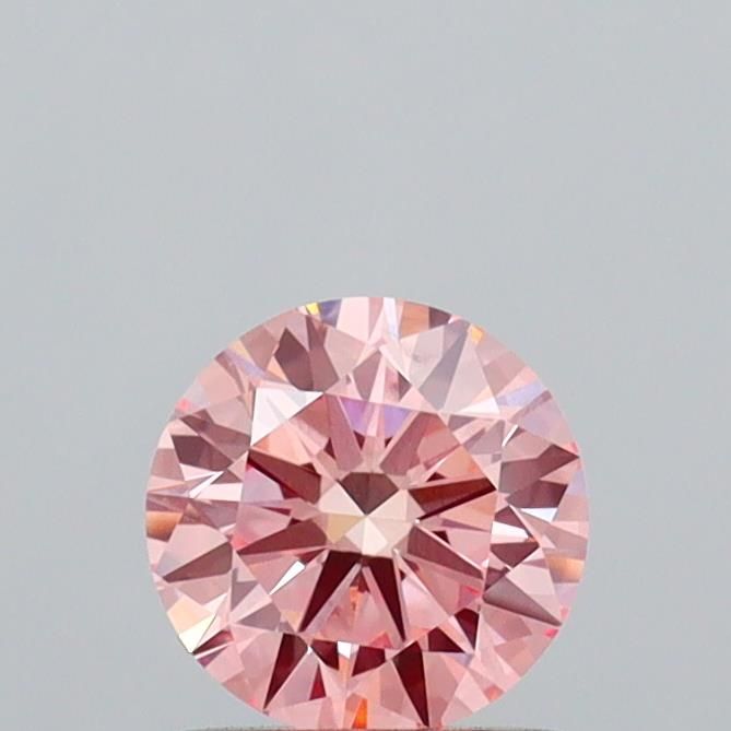 Round Fancy Vivid Pink Lab-grown Diamond 0.99ct VS1 loose diamond