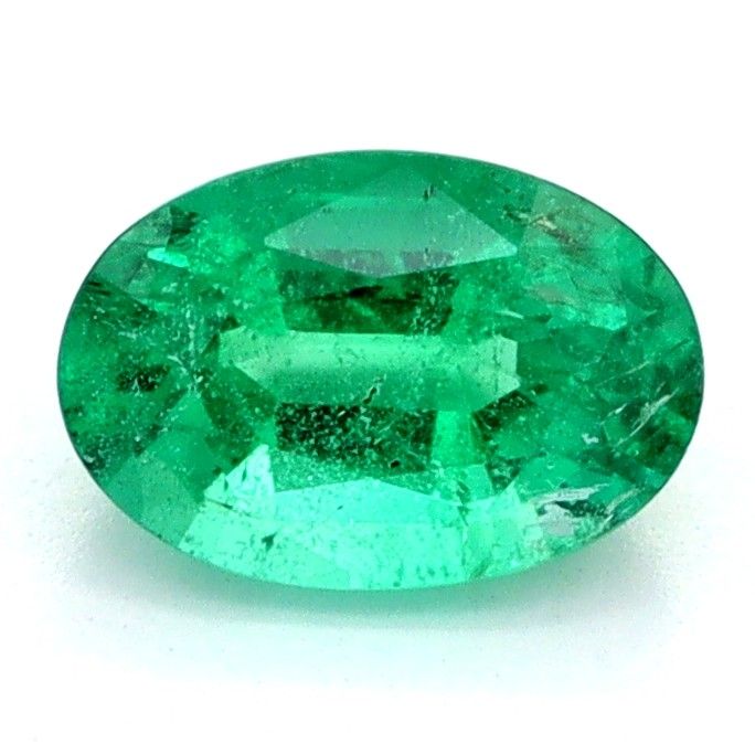 Oval Green Emerald 0.44ct loose gemstone