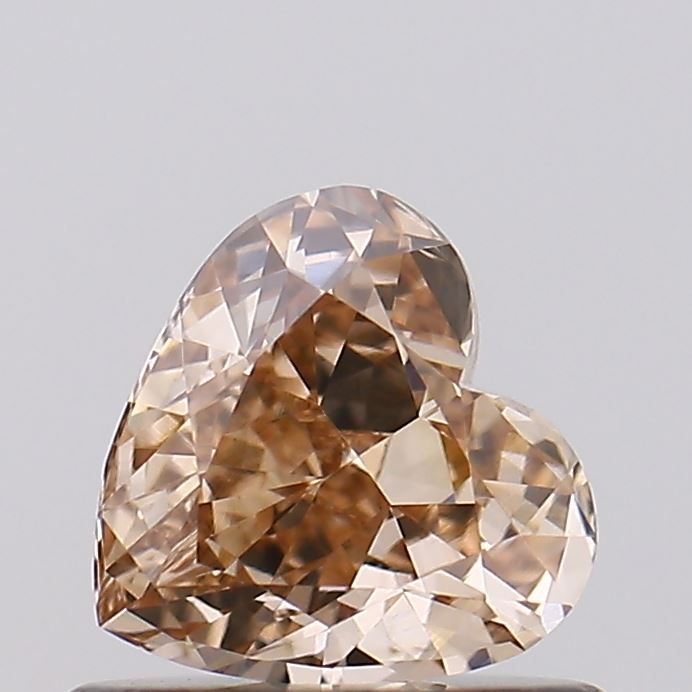 Heart Fancy Brown Lab-grown Diamond 0.57ct VS1 loose diamond