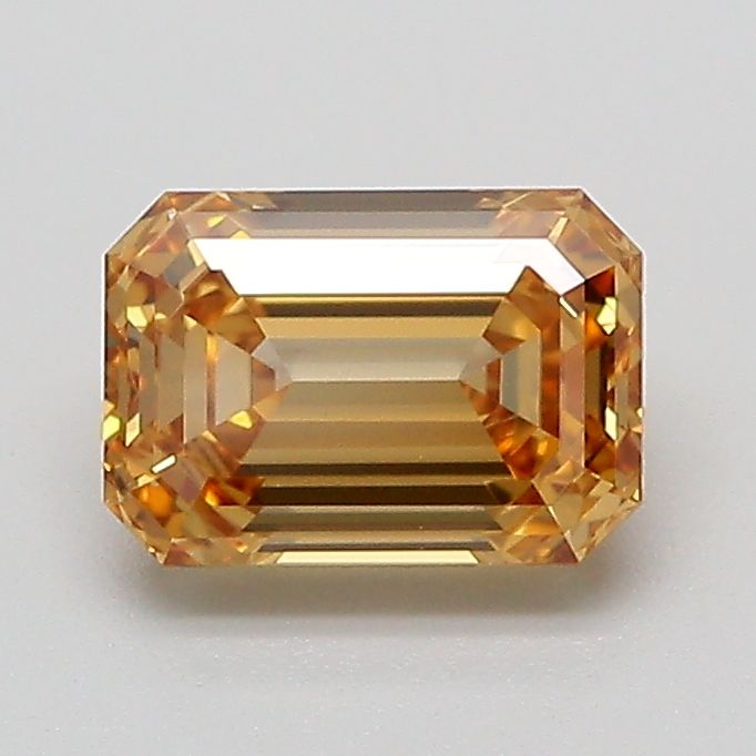 Emerald Fancy Light Yellowish Brown Lab-grown Diamond 1.11ct VVS2 loose diamond