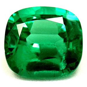 Cushion Green Emerald 1.09ct loose gemstone