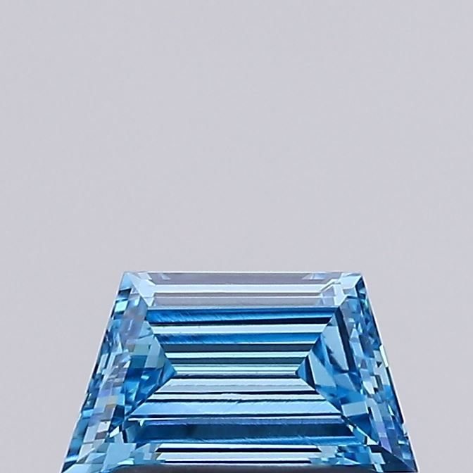 Trapezoid Fancy Vivid Blue Lab-grown Diamond 0.61ct VS1 loose diamond